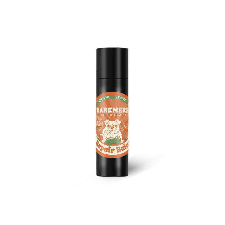 Travel-size Bark Butter Balm in a slim 10g black twist stick with the orange Barkmere label
